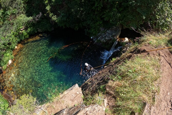 Canyoning in Rio de Frades - What you actually do: rappels, jumps, and rope slides