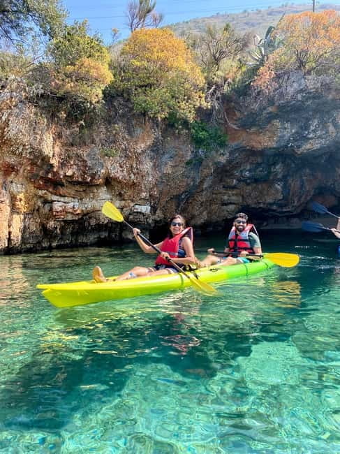 Caves of Porto Palermo: Kayak/SUP Tour with Castle Sea View - Stop One: First Secluded Beach for Swimming and Snorkeling