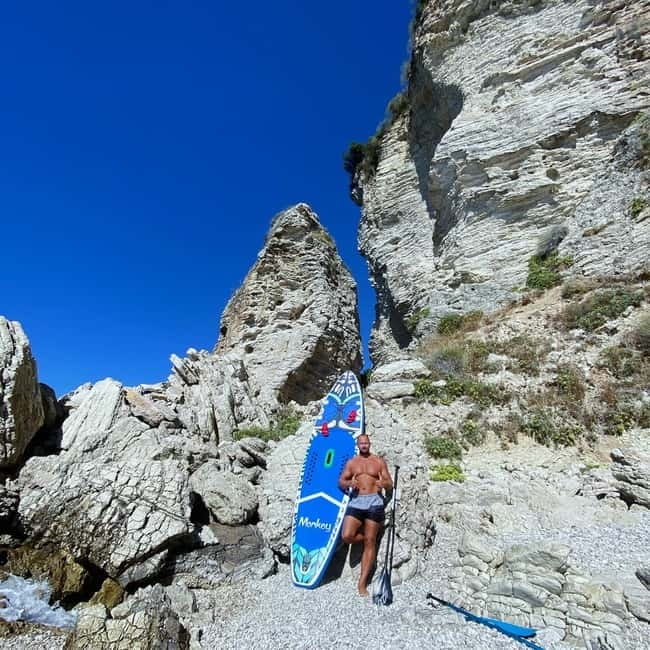 Caves of Porto Palermo: Kayak/SUP Tour with Castle Sea View - Returning to Porto Palermo Beach: Finishing Strong