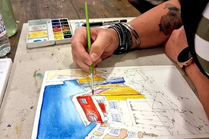 Create Watercolour With Hugo do Lago in Porto - Small group size: the difference between a class and a crowded craft