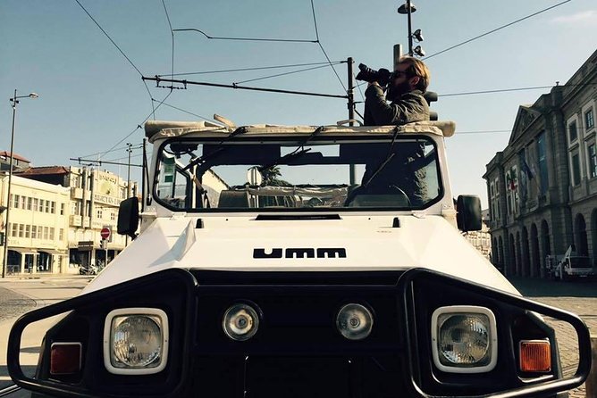Discover the essence of the classic port UMM military jeep - São Bento Railway Station: your first history anchor
