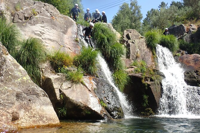 From Arouca: Canyoning Discovery - Adventure Tour - Entering the Vessadas River: the fun is in the variety