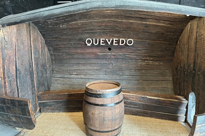 Port Cellar Visit & Tasting 4 Port Wines - Entering a 19th-century wine cellar with real barrel scale