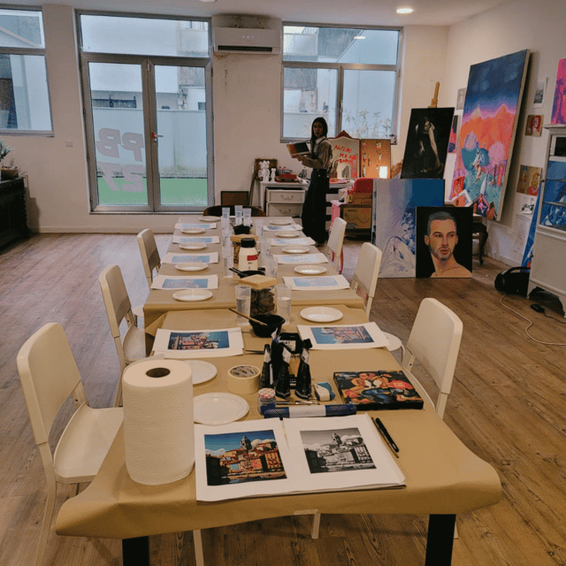 Porto: Acrylic Painting Workshop for Groups or Individual - Color Theory For Real Life: Light, Shade, Blending, Complementary Tones