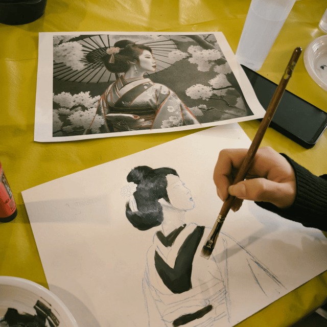 Porto: Acrylic Painting Workshop for Groups or Individual - Acrylic Technique: Pressure, Angles, Diluting, And Drying Layers