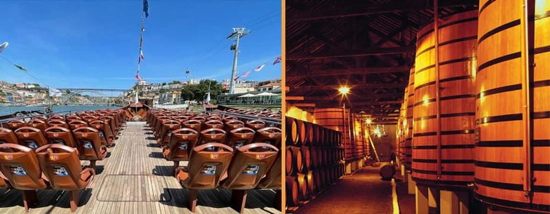 Porto: Bridges Cruise & Sunset & World of Discoveries Option - A 50-minute Rabelo boat ride along Porto’s Douro