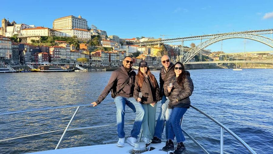Porto: Luxury 6 Bridges Yacht Cruise with Wine & Snacks - The route: from São João Bridge to the Atlantic edge