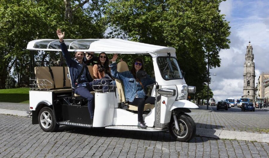 Porto: Private Sightseeing Tour by Electric Tuk Tuk - Clérigos Tower photo stop: skyline views without the long climb