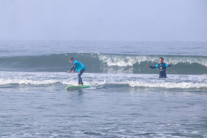 Porto Surf Lessons with transportation - The 2h30 lesson flow: safety, paddling, and standing up