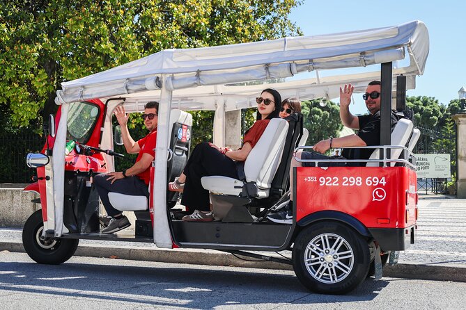 Private 4 Hour Tuk Tuk Tour with Port Wine Cellar Visit & Tasting - Carmo Church azulejos and Porto’s narrow-house story