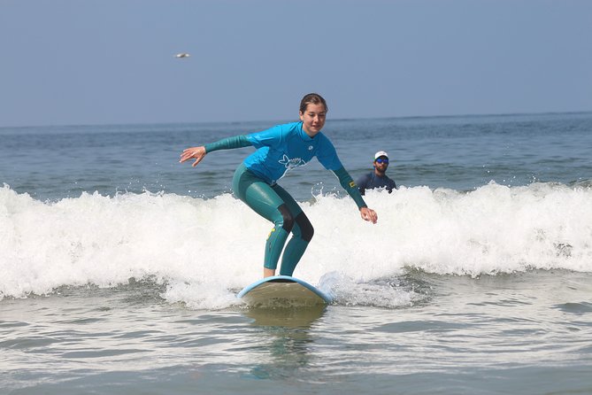 Private surf lesson - Private lesson setup: only your group, but you may still be near the school day