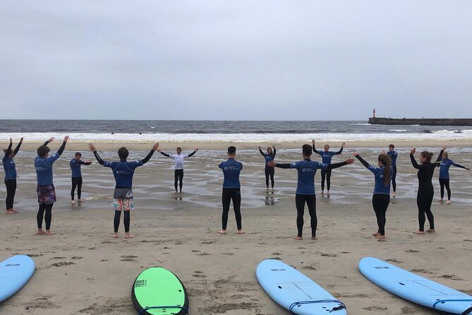 Surf Lessons in Porto with transfer at Porto Surf School - Small group coaching: why max 14 changes the whole vibe