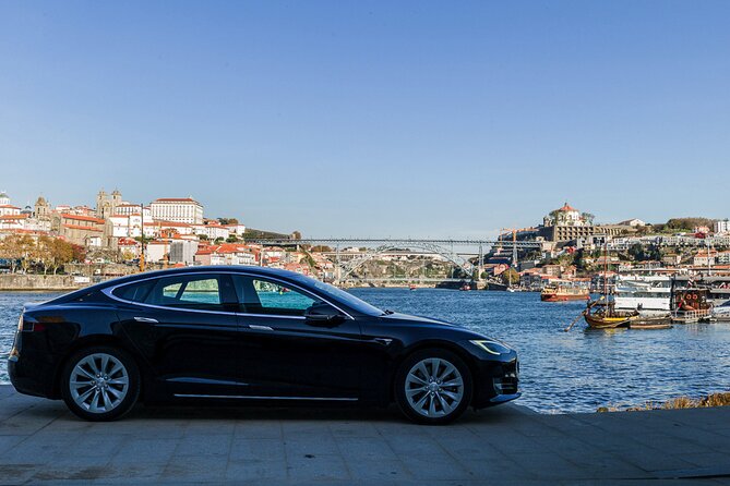 Tesla S Luxury Executive Porto Airport Transfer - Door-to-door plus private means less stress, not just nicer transport